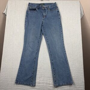 Ralph Lauren Jeans Co Blue Classic Bootcut Flap Pockets Womens 6 Casual Western